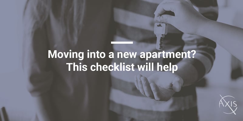 Moving into a new apartment-This checklist will help